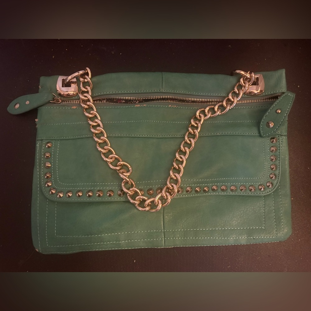 Urban Expressions Green Chain Shoulder Bag
